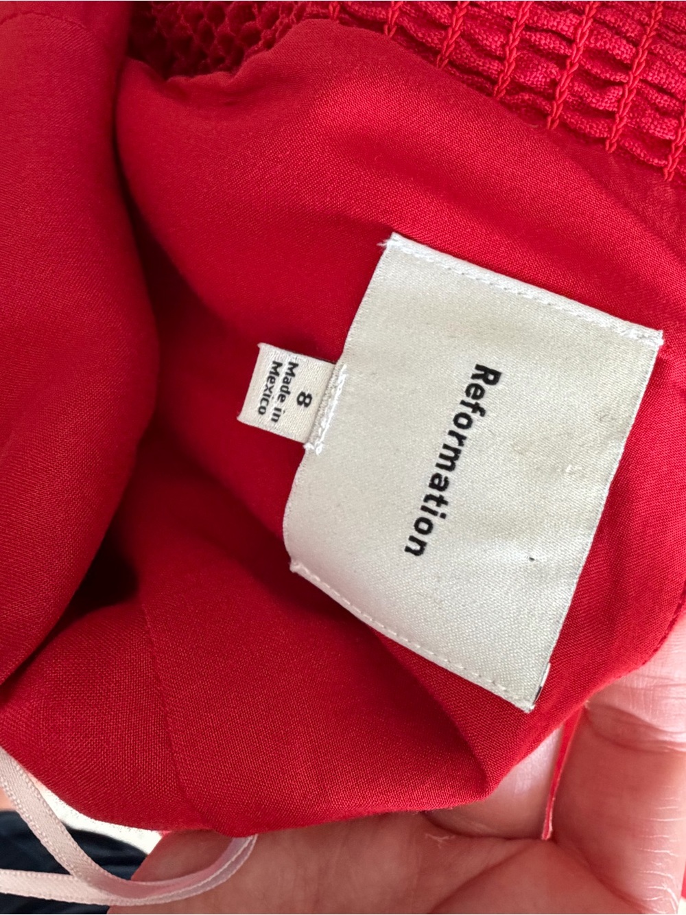 Reformation - Monette Linen Dress - Lipstick - Picture 4 of 4